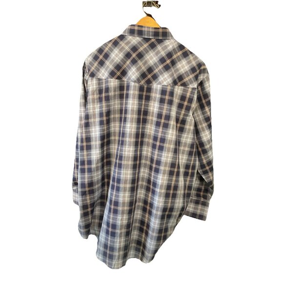 NWT Ely Cattleman Shirt 3XL Tall Men’s Plaid Western Pearl Snaps L/S Pockets - Picture 3 of 5